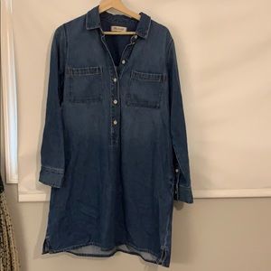 Madewell denim dress, size L.